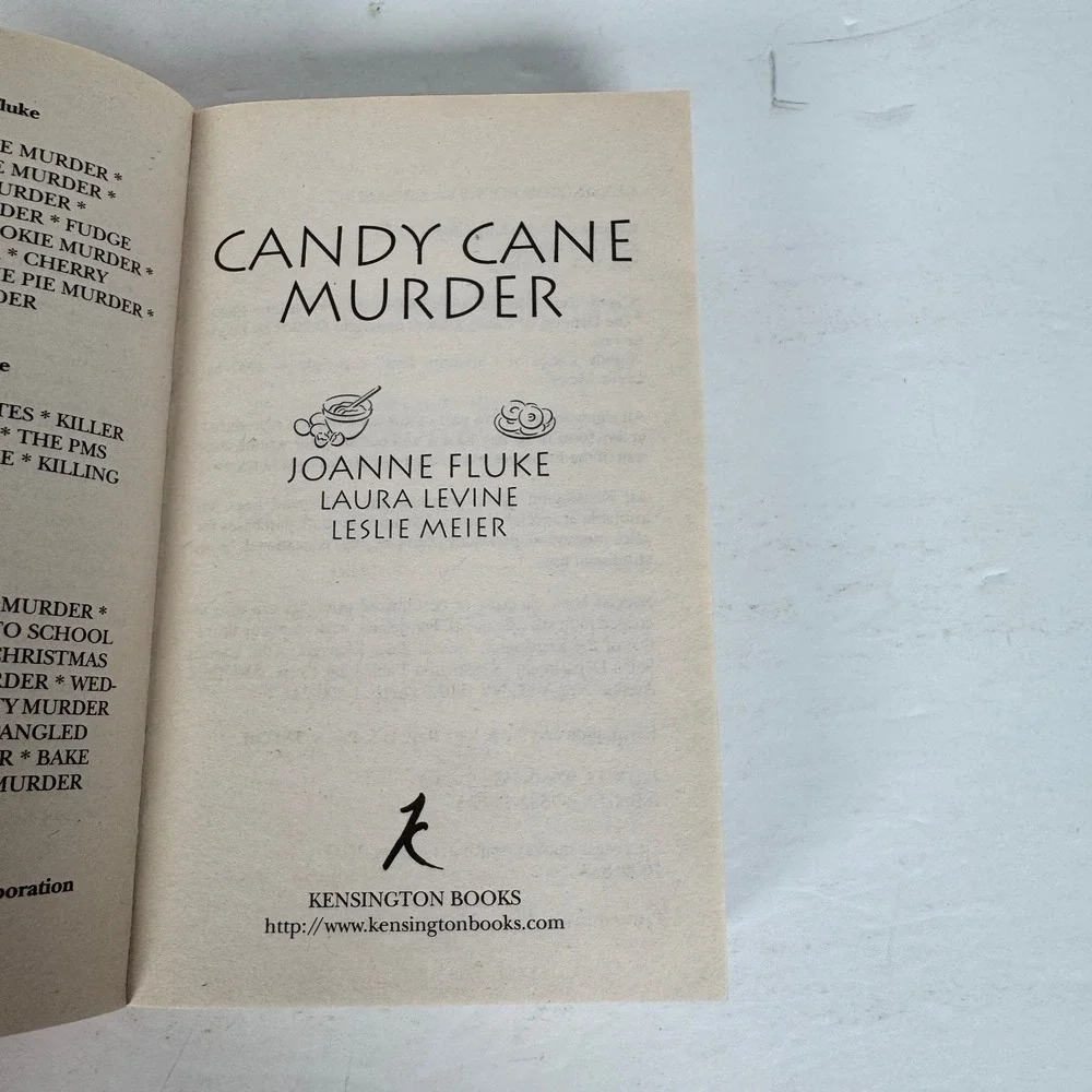 Candy Cane Murder Fluke Levine Meier 2007 1st‎ Mass Market Paperback Holiday